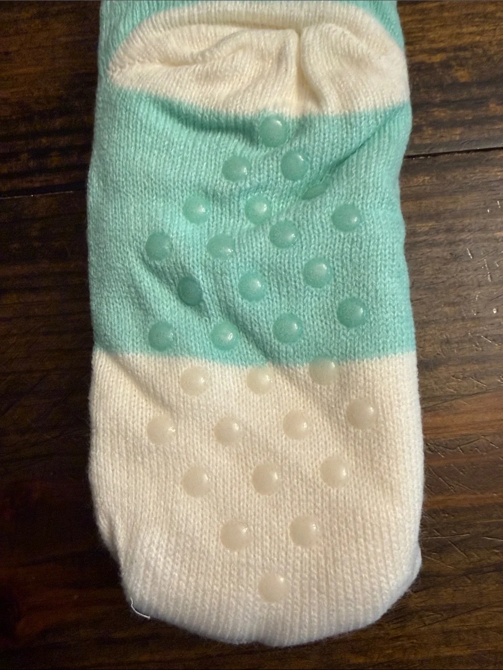Yelete Mint Color Kids Penguin Fuzzy Cuffed Winter Socks (OS)